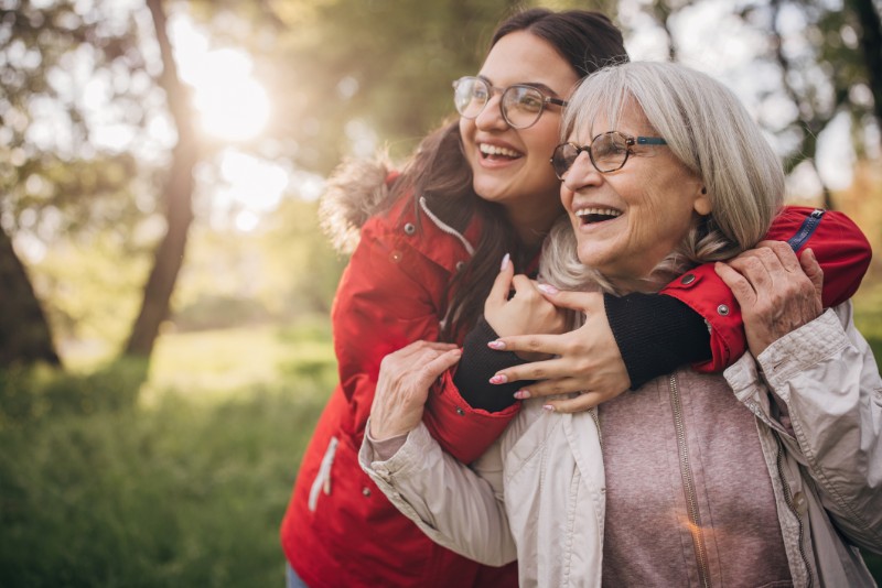 Young Woman and Grandma